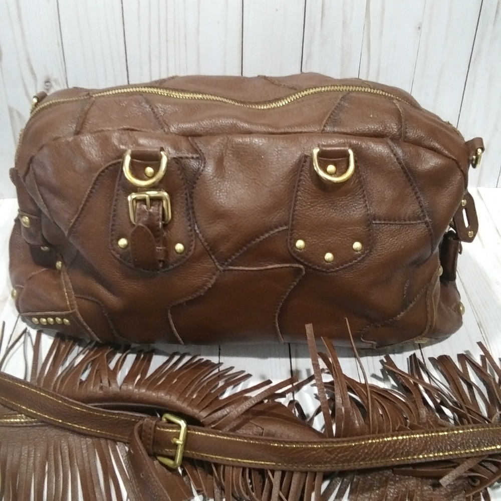Vintage calf skin boho prada satchel - Picture 2 of 6